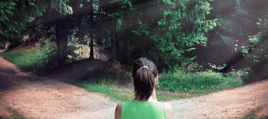La fourche dans le chemin — vérité ou bonheur ?