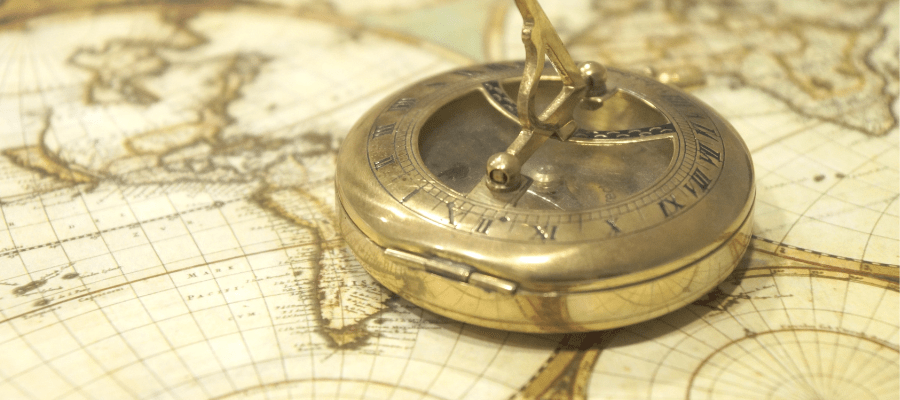 La boussole et la carte — l'ancienne carte